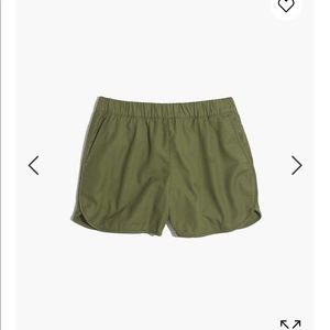 Madewell Pull On shorts XS Green